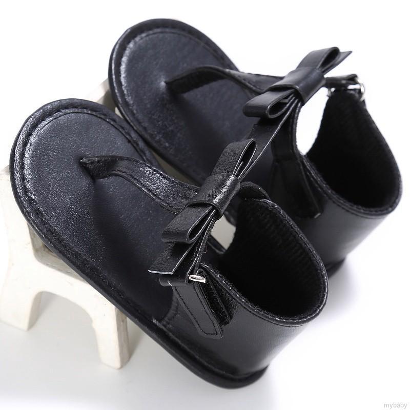 Mybaby zapatos de suela suave con lazo antideslizante para recién nacidos/niñas (5)
