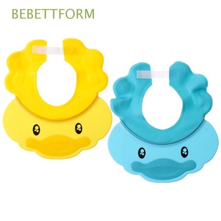 bebettform 2pcs bebé gorro de ducha multiusos lavado de pelo escudo visera de baño sombrero de silicona impermeable champú ajustable proteger los ojos orejas (1)