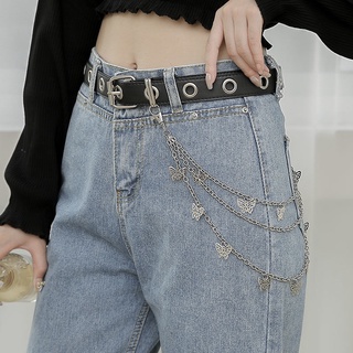 Cadena De Cintura Cinturón De Las Mujeres Fresco Pantalones De La Accesorios punk jeans Decoración Moda hip hop jk (5)