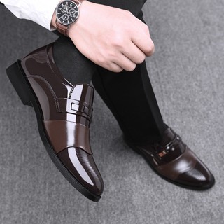 Los Hombres De La Moda De Cuero Formal Zapatos De Oficina Trabajo De Gran Tamaño Negocios Para (5)