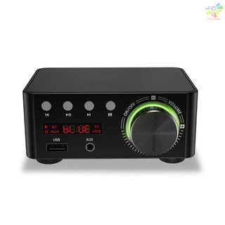 [TON] Mini amplificador de potencia Digital multifuncional BT amplificador de potencia de Audio portátil amplificador de sonido amplificador de altavoz para coche y hogar