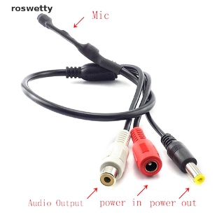 roswetty espía oculto mini audio cctv micrófono dc 15v dvr sistema de seguridad co (1)