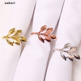 [sakari] hojas servilletas anillos oro plata bautizo servilleta fiesta regalos de boda [sakari]