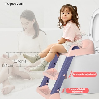 [topseven] silla plegable para bebé, asiento para orinal infantil con escalera de paso para niños. (1)