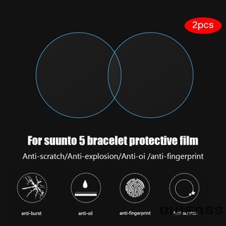 (Owenss) 2 protectores de pantalla de vidrio templado para película protectora de reloj Suunto 5 9H (3)