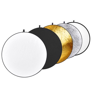 5 in 1 Collapsible Reflector for Studio Photography Lighting 80CM