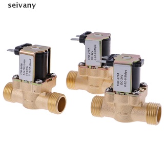 Seivany G1/2'' Brass Electric Solenoid Valve DC 12v 24v AC220v for Solar Water Heater CO