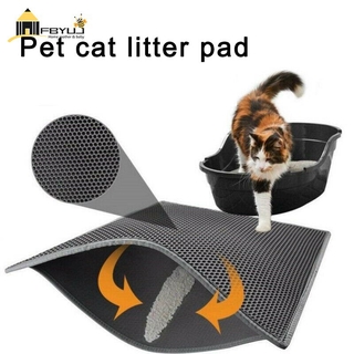 FBYUJ-tiktok - alfombrilla de arena para gatos (doble capa, impermeable, para gatos) (1)