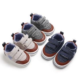 Walkers Zapatos De Lona Para Bebés , Primeros Pasos Antideslizantes , Suela Dura , Zapatillas 0 A 18 M (1)