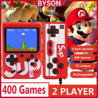 Gameboy Mini consola Retro 400 juegos clásicos portátil 3 pulgadas LCD Super Mario