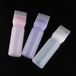 [cod] 120 ml botella de tinte para el cabello con aplicador cepillo salón coloración de pelo botellas calientes