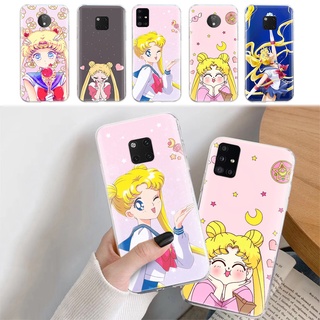 Transparent Soft Case for Motorola Moto G7 G6 Z3 E7 Power Play Plus One Vision funda K-159 Sailor Moon