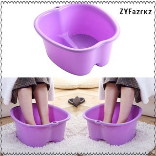 bañera de pies, lavabo de plástico resistente para pedicura y masaje perfecto para remojar los pies, uñas de los pies y tobillos (5)