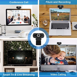 【bai】Webcam HD 1080P USB Streaming Webcam with Built-in Microphones Auto Focus
