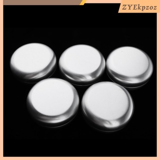 Set of 5 Empty Round Cosmetics Lip Balm Lotion Candle Herbs Jars Case Cans