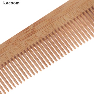 kacoom 1x peine de madera de masaje de bambú cepillos cepillos para el cuidado del cabello spa peine co