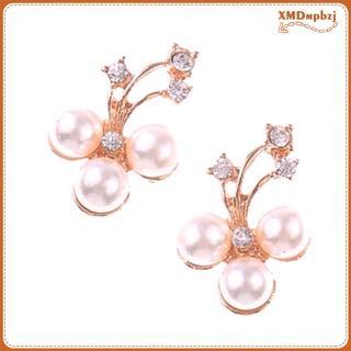 10 piezas en forma de flor de cristal perla boda flatback