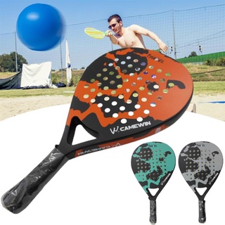 Padel durable de fibra de carbono Eva tenis playa raqueta Padel tenis raqueta de tenis con agarre de bola