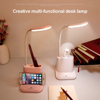 LED Night Light Table Lamp USB Charging Multifunction USB Pen Mobile Phone Holder (1)