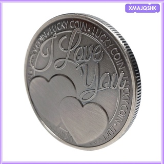 CHARMS sentimental amor moneda mensaje citas grabado te amo encantos monedas de la suerte