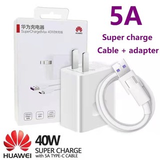 Cable cargador Huawei 100% Original 40W Super cargador adaptador tipo C 5A Cable cargador rápido Cable Micro USB TypeC a TypeC carga rápida