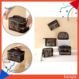 Bangla* bolsa de maquillaje portátil de malla de maquillaje bolsa de tocador fácil de llevar para el hogar