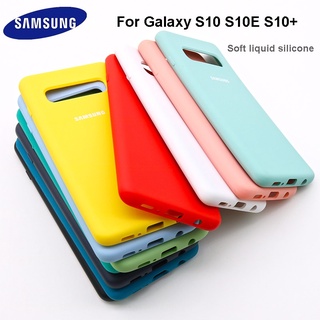 Para Samsung Galaxy S10 S10 Plus S10 e Funda Suave Silicona líquida A prueba de golpes Suave