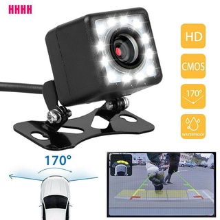 [wyl] cámara de respaldo de visión trasera de coche de estacionamiento de marcha atrás cámara de respaldo impermeable cmos 12led