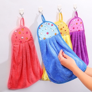 Toalla De mano Microfibra cocina/baño toalla gruesa y suave súper absorbente secado rápido (1)