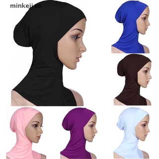MIN Mujeres Musulmanas Gorras De Algodón Cubierta Completa Sombrero Interior Hijab Cráneo Beanie Islámico Sombreros .