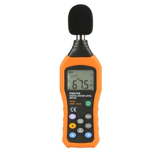 medidor de ruido peakmeter pm6708 lcd digital audio decibelio de sonido medidor de nivel de ruido probador 30-130db