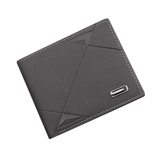 Male Solid Color Men's Short Wallet Gift 1Pc Luxury Cash Holder Thin Card Holder (4)