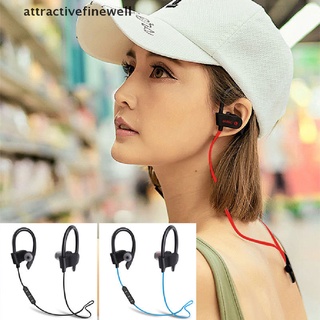 [attractivefinewell] auriculares inalámbricos bluetooth 4.1 a prueba de sudor deportivo gimnasio auriculares estéreo