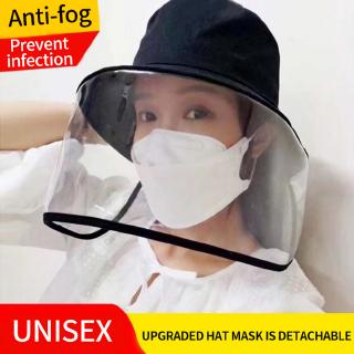 Multi-función de la tapa protectora de los ojos de protección Anti-niebla a prueba de viento sombrero Anti-saliva cubierta de la cara