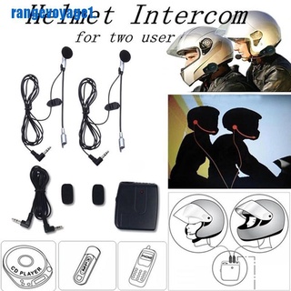 [range1] Casco De Motocicleta Interphone Walkie Talkie comunicación intercon audífonos (Sg)