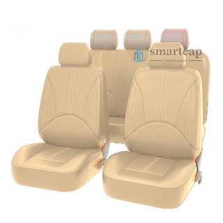 Scap/universal Car Pu cubierta frontal De asiento De cuero De cuero delgado para asiento De automóvil/cojín De asiento De coche para asiento Interior del asiento del automóvil