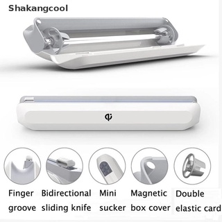 【SKC】 Food Wrap Dispenser Kitchen Tool Foil Cling Film Wrap Dispenser Storage Holder 【Shakangcool】