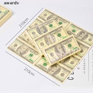awv 10 unids/set creativo 100 dólares servilletas de dinero papel inodoro baño fiesta suministros.