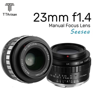 TTArtisan 23 Mm F1.4 Enfoque Manual APS-C Lente Fijo Para Canon M/Sony E/Fuji X/M43/Nikon Z Montaje Cámaras Sin Espejo