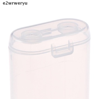 *e2wrweryu* caja de almacenamiento transparente impermeable caja de seguridad de plástico para 2 secciones 18650 venta caliente
