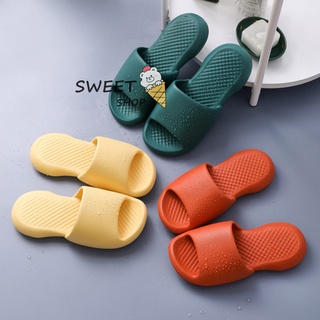 Ultra Suave Zapatillas Macaron Color Antideslizante EVA Flip Flop Para Verano Baño Casa Oficina Sólido 35-45 (2)