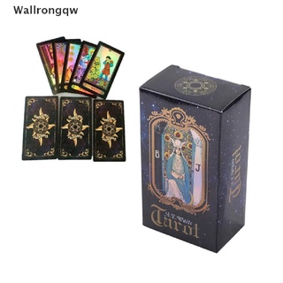 wqw> cartas de tarot adivinación 78 cartas tarot deck shine waite oracle card holográfica bien