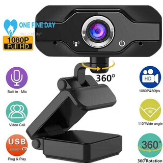1080p Full Hd Auto Focus Webcam Mini ordenador Dropcam con Pc giratorio para vídeo Web en vivo H6B9