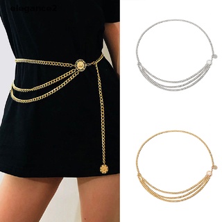 CHARMS [elegance2] cadena de metal para mujer, cinturón retro, cintura alta, cintura alta, cintura, cadena corporal [elegance2]