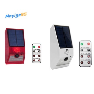 luz de alarma solar, luz estroboscópica solar con detector de movimiento luz de alarma solar, detector de movimiento con mando a distancia rojo
