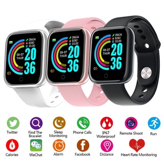 Y68 Smart Watch Fitness Tracker Digital Corazón Jam Tangan Wanita [Reloj Para Hombre]