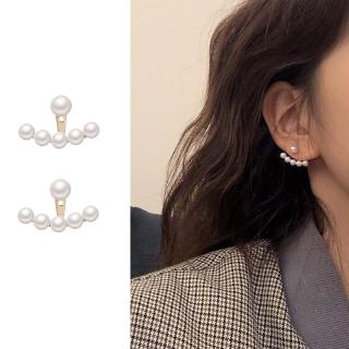 Coreano elegante simulado perla pendientes pequeños pendientes de tuerca para las mujeres regalos de moda
