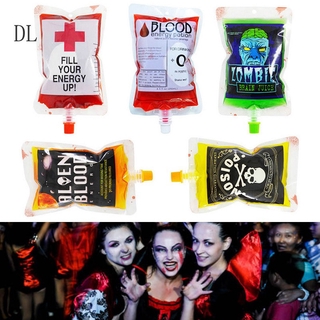 Buena Escolta 5 pzas Bolsas De Bebida De sangre Para Halloween/accesorios/juguete De fiesta Cosplay 250ml/reemplazo-O Ao your