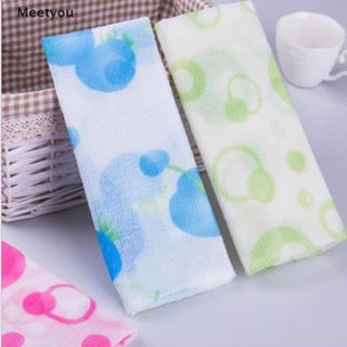 [meetyou] toalla de nailon para lavar la belleza de la piel del cuerpo exfoliante de ducha baño lavado co