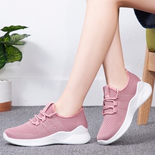 2021 Nuevas Mujeres Zapatillas De Deporte Mujer Jogging Zapatos Femenino Vulcanizado Casual Pisos Malla Transpirable De Caminar Señoras